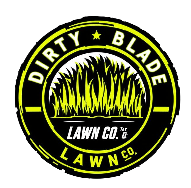 Dirty Blade Lawn Co. logo artwork from business card